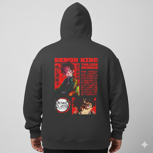 Men's Oversizes Hoodies - Demon slayer - Kamado Tanjiro