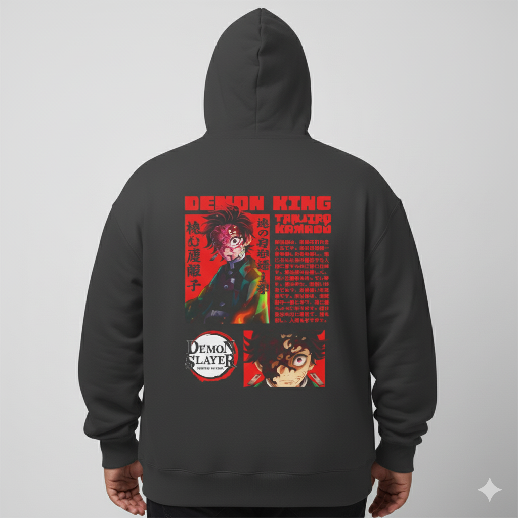 Men's Oversizes Hoodies - Demon slayer - Kamado Tanjiro